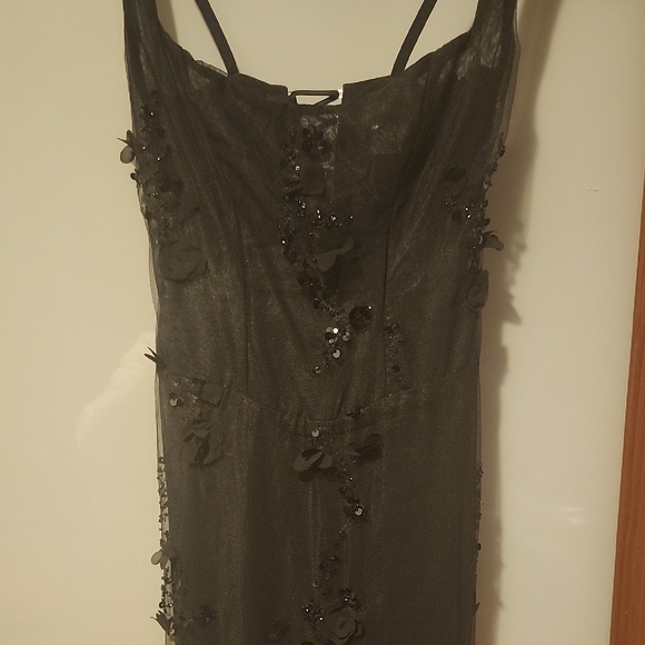 Oh Polly Black Sequin Maxi Dress - Picture 12 of 15